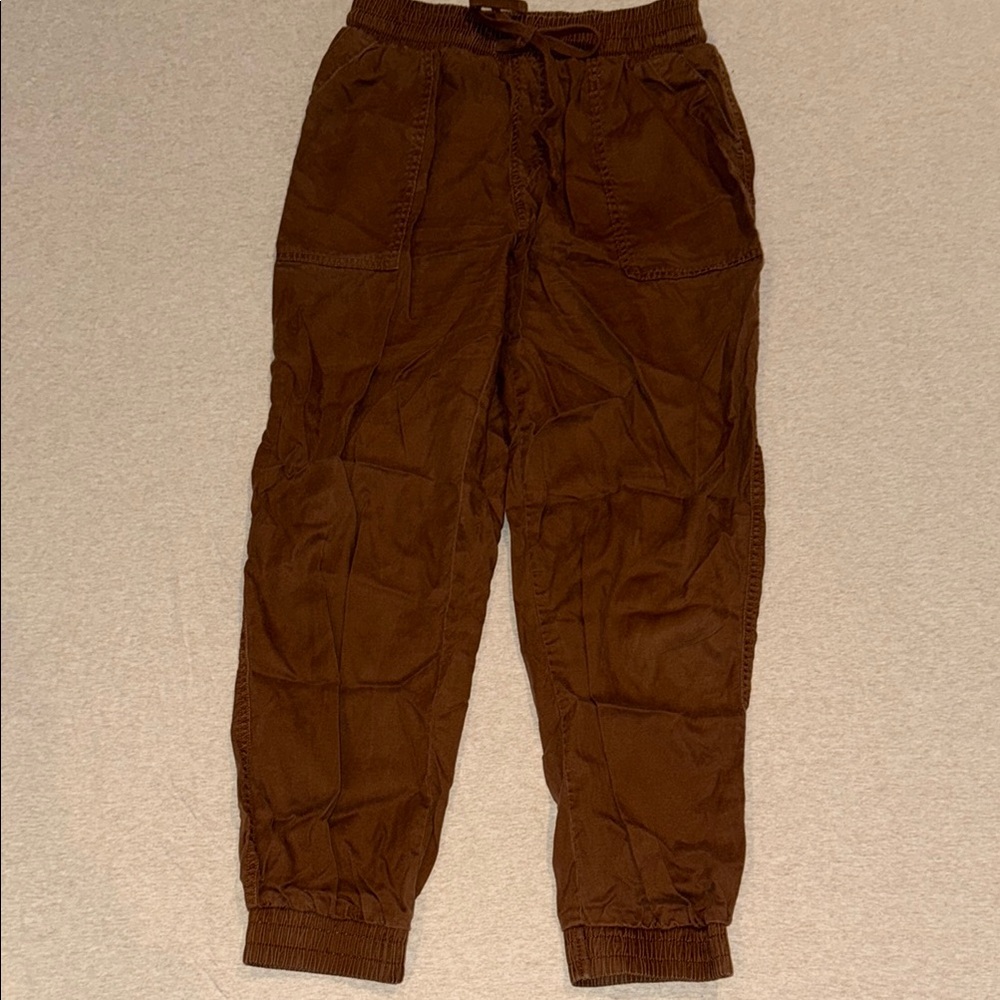 a new day Brown Cargo Pants Relaxed Fit Elastic Waistband